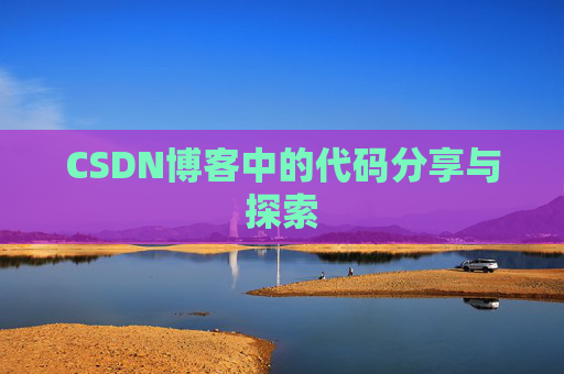 CSDN博客中的代码分享与探索